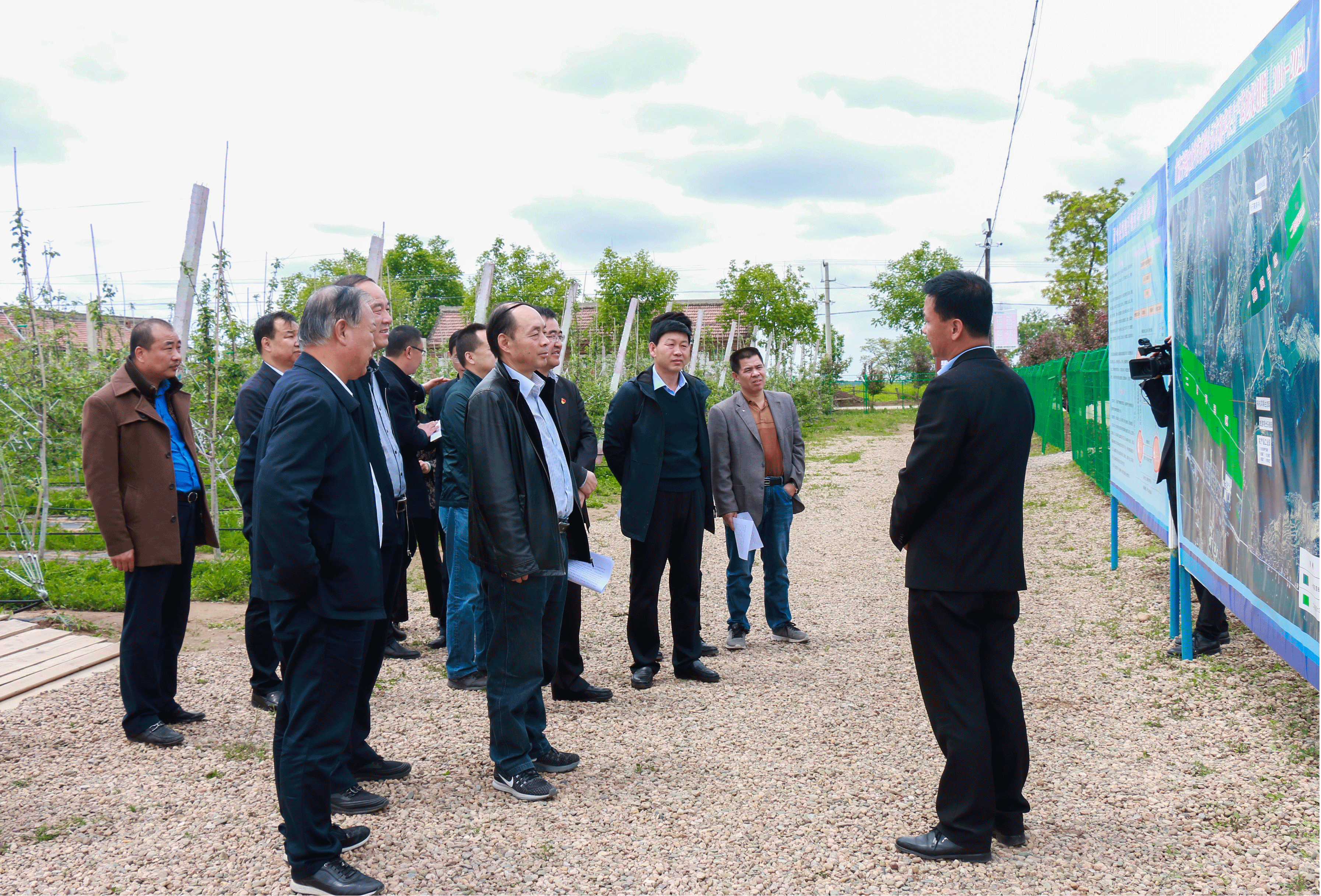 省统计局党组书记,局长陈波深入公司苹果产业园调研 – 甘肃齐翔
